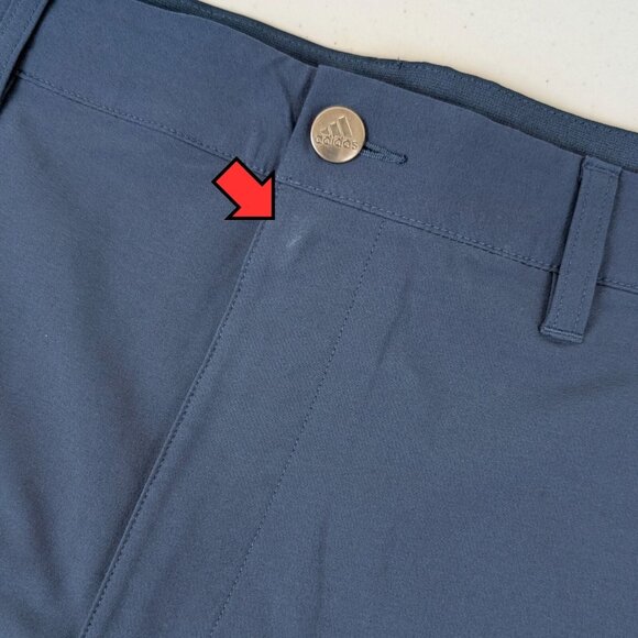 Adidas Golf Shorts Men's Size 42 Navy Blue Primegreen Stretch Active Performance - Picture 3 of 9